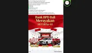 Cek Fakta: Hoaks Link Pendaftaran Undian Berhadiah Sambut HUT RI dari Bank BPD Bali