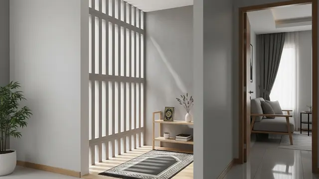 9 Desain Mushola Rumah Kecil dengan Roaster untuk Pencahayaan Alami yang Nyaman