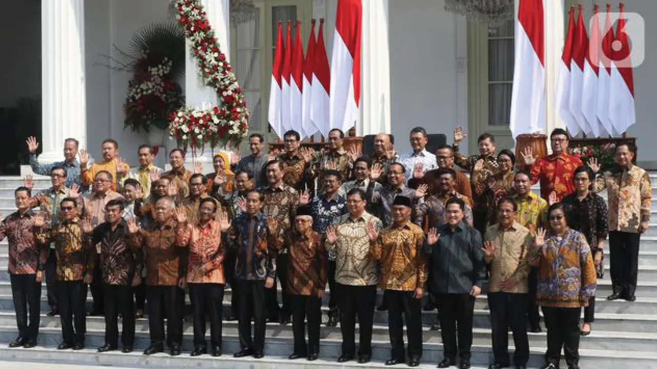 Banner Infografis Wajah Kabinet Indonesia Maju