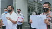 Polrestabes Surabaya membantah ada barang bukti sabu yang hilang. (Dian Kurniawan/Liputan6.com)