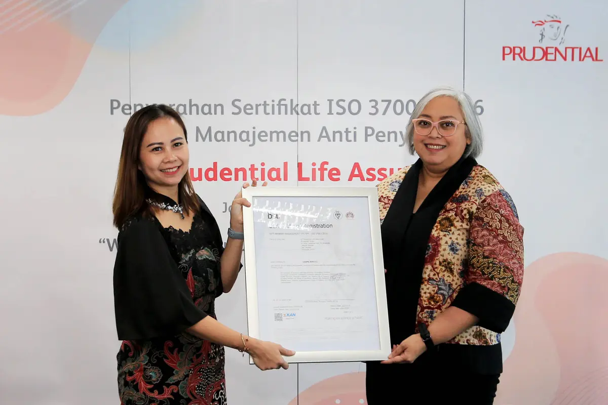 Prudential Indonesia mendapatkan sertifikasi ISO 37001:2016. (Liputan6.com/ ist)