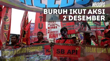 Buruh yang ikut aksi tersebut berasal dari Jabodetabek, Karawang, dan Purwakarta.