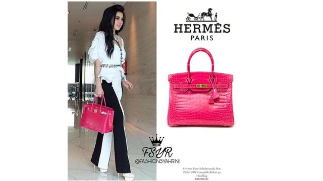 Tas Syahrini (Sumber: Instagram/fashionsyahrini)