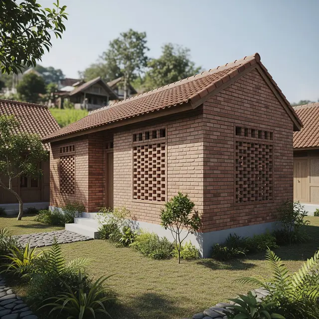 6 Ide Rumah Sederhana di Desa dengan Ventilasi Terbuka, Sejuk dan Hemat Energi