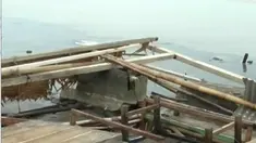 Hingga siang tadi, Pantai Widuri, Pemalang masih dipenuhi lumpur dan ketinggian ombak masih tinggi.