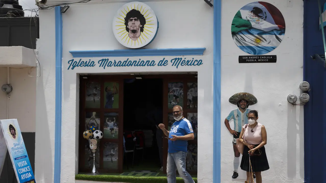 Foto: Mengintip Gereja Pemuja Maradona di Meksiko