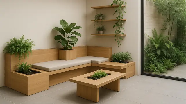 Model Teras Menyatu dengan Taman Indoor Minimalis 2025 /Ilustrasi gambar oleh AI