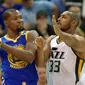 Aksi Kevin Durant saat Warriors menghadapi Jazz di gim ketiga (AFP)