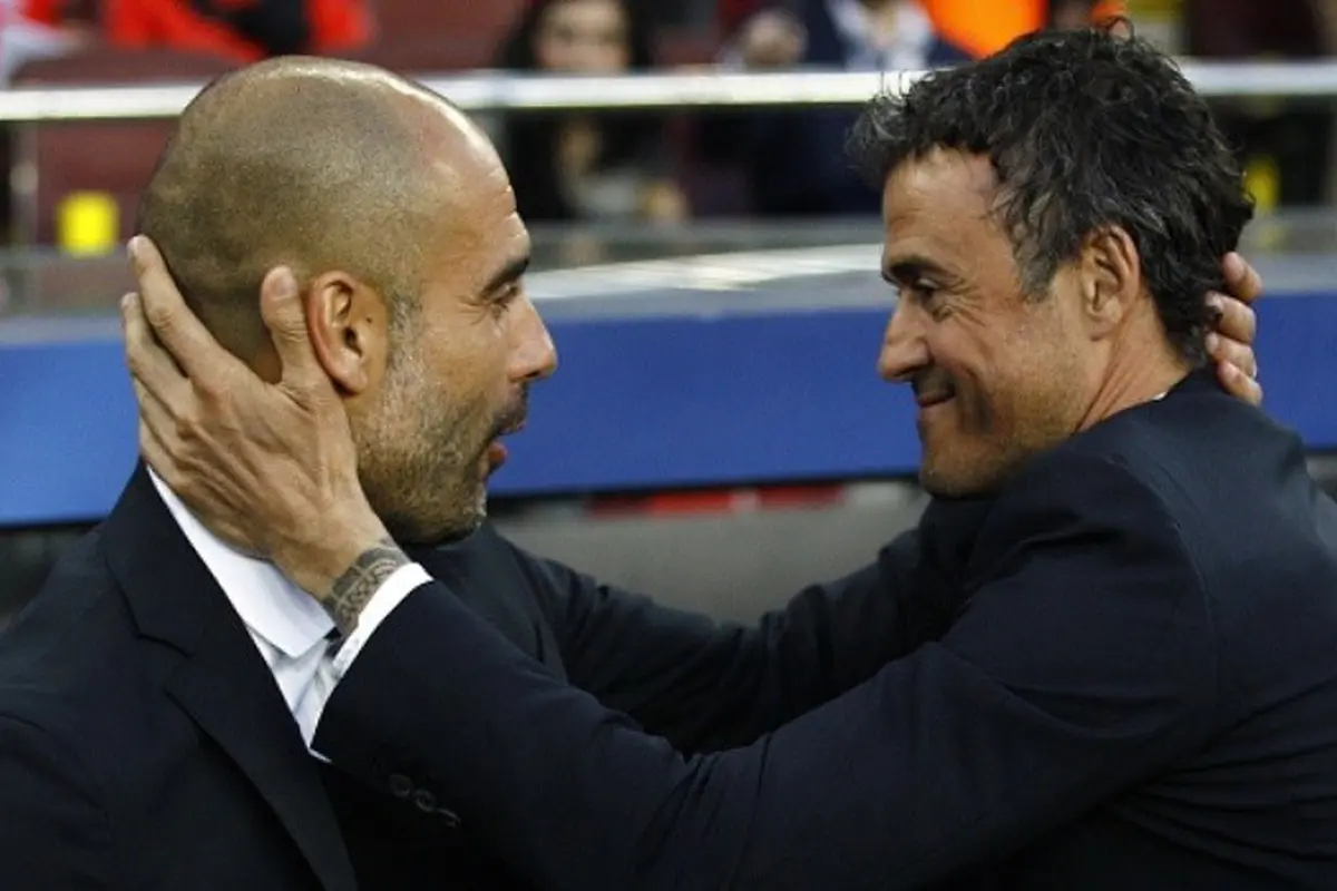 Josep Guardiola dan Luis Enrique