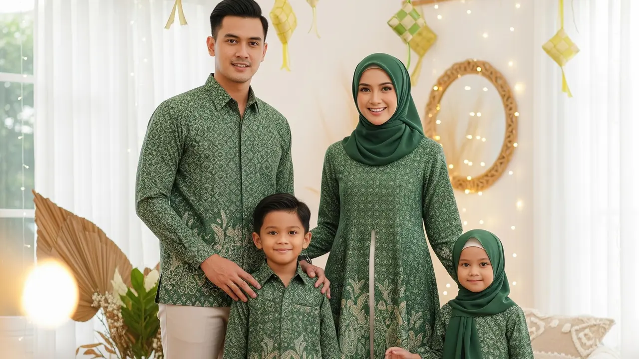 Busana Lebaran 2026 untuk Keluarga Muda (Gemini AI)