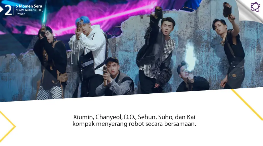 5 Momen Seru di MV Terbaru EXO, Power. (Foto: YouTube/SMTOWN, Desain: Nurman Abdul Hakim/Bintang.com)