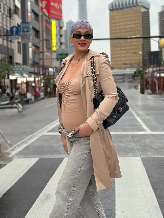 Kimmy Jayanti Pamer Baby Bump Hamil Anak ke-3 saat di Jepang