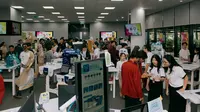 Suasana eksebisi proyek akhir siswa Apple Developer Academy di Jakarta. (Doc: Ist)