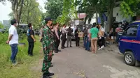 Lokasi penangkapan terduga teroris di Driyorejo Gresik. (Dian Kurniawan/Liputan6.com)