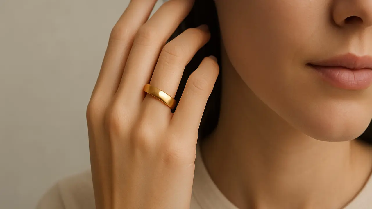 Model Cincin Emas 9 karat yang Cocok untuk Style Harian Elegan di 2025/Ilustrasi gambar oleh AI