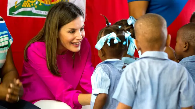 Ratu Spanyol Letizia di Haiti