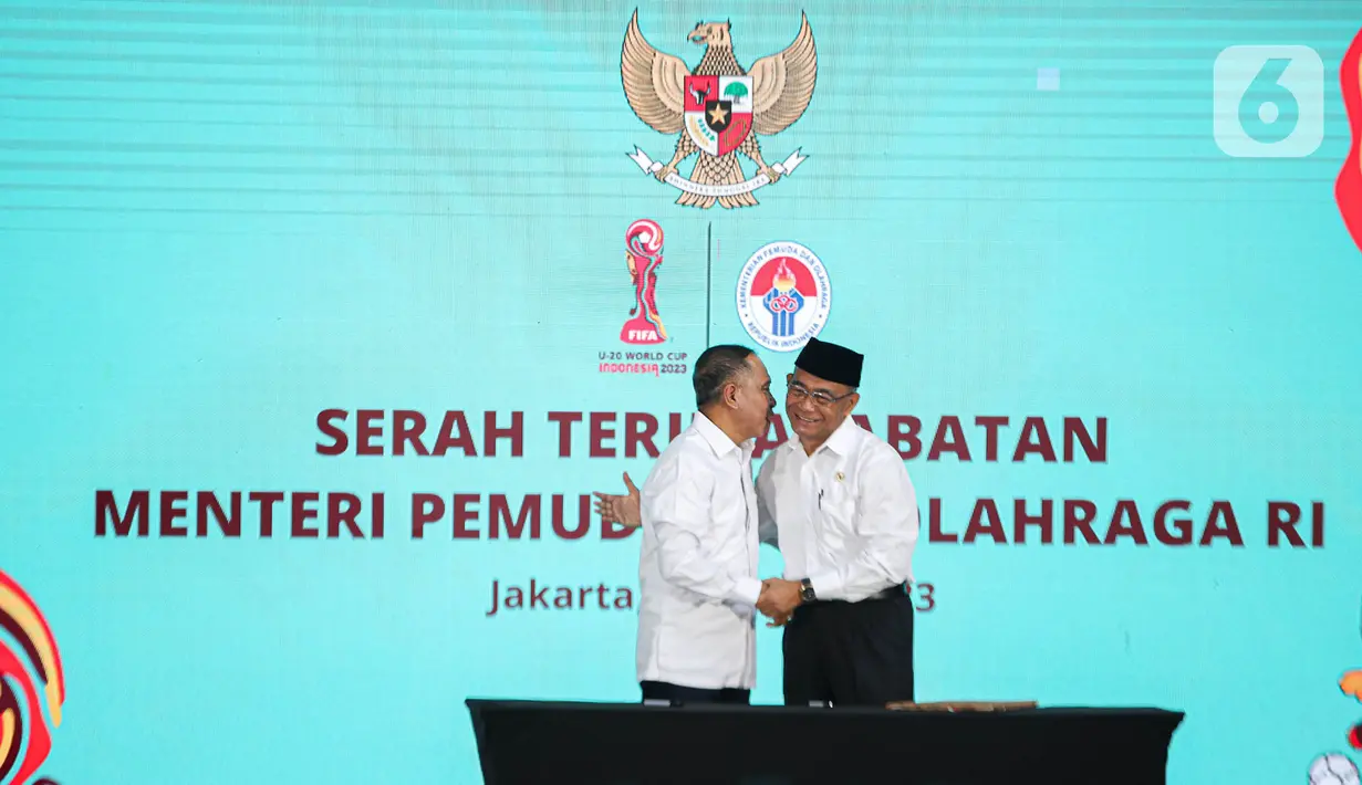 Muhadjir mengatakan dirinya akan meneruskan hal-hal yang sudah dilakukan Zainudin Amali, salah satunya soal Timnas sepak bola U-20. (Liputan6.com/Faizal Fanani)