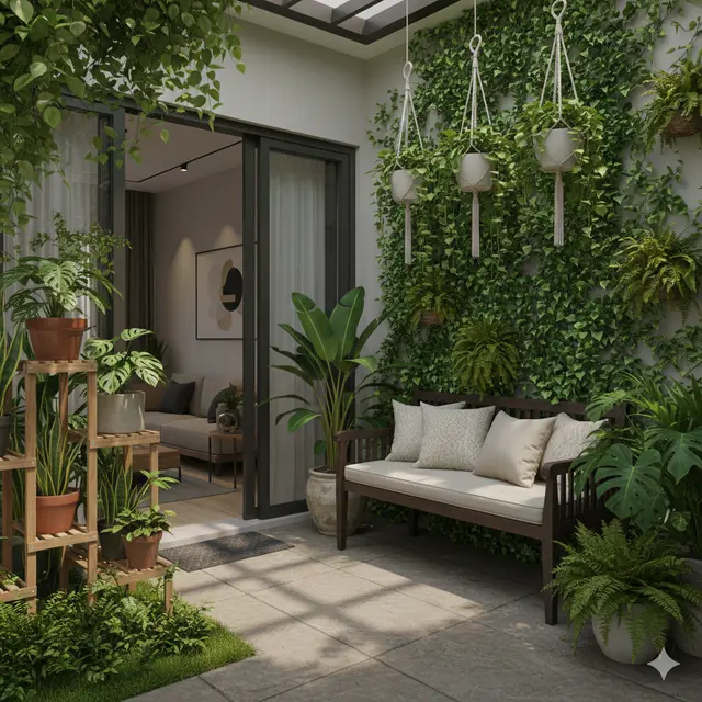 Desain Teras Rumah yang Lebih Fungsional (Foto: Gemini AI)