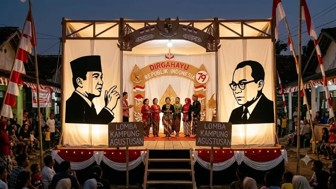 Ide Dekorasi Panggung Agustusan dari Kardus Bekas