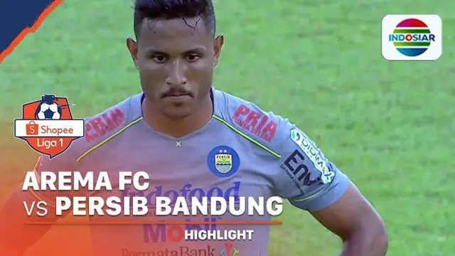 Berita video highlights Shopee Liga 1 2020 antara Arema FC melawan Persib Bandung yang berakhir dengan skor 1-2, Minggu (8/3/2020).