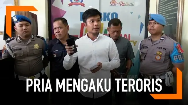 Seorang pria mengaku teroris berencana meledakkan pos polisi di Tangerang. Setelah ditangkap dan diperiksa, pelaku ternyata alami kelainan jiwa.
