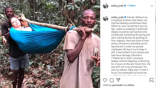 Unggahan Ashley Judd. (Instagram/ ashley_judd)