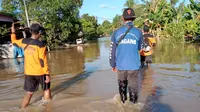 Banjir di Kabupaten Nunukan Kalimantan Utara, Jumat (28/5/2021). Foto Istimewa