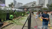 Suasana Terkini di Bundaran HI Jelang Malam Puncak HUT Jakarta