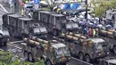 Militer Korea Selatan memamerkan persenjataan canggihnya di tengah merosotnya hubungan dengan Korea Utara yang bersenjata nuklir. (Anthony WALLACE/AFP)