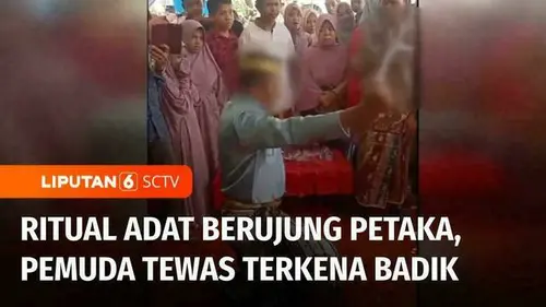 VIDEO: Video Detik-Detik Ritual Adat Pernikahan Berujung Tragis! Pemuda Tewas Tertikam Badik