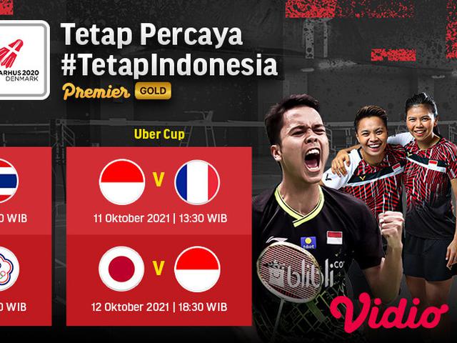 Jadwal piala thomas dan uber cup 2021