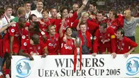 Liverpool memenangkan Piala Super Eropa 2005. (AFP/Pascal Guyot)