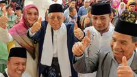 Cawapres Ma'ruf Amin menghadiri acara tabligh akbar di Sumatera Utara. (Liputan6.com/Putu Merta Surya Putra)