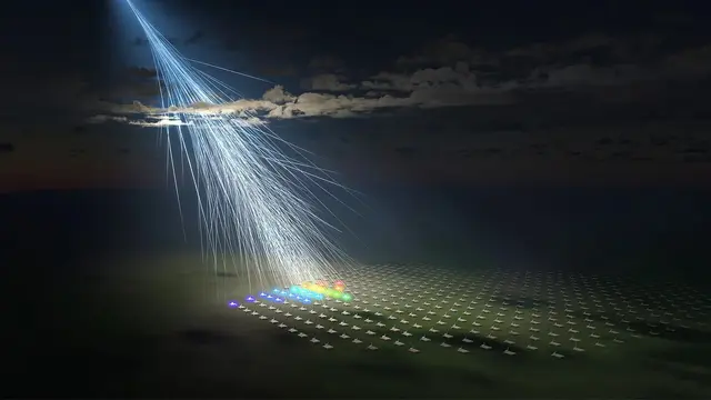 Partikel Amaterasu diperkirakan memiliki energi sebesar 244 EeV