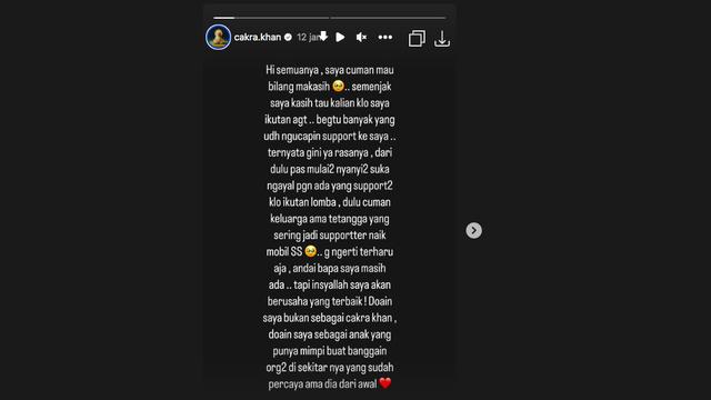 Cakra Khan Terharu Dapat Begitu Banyak Support Sejak Ikut America's Got Talent: Dulu Cuman Keluarga Sama Tetangga yang Jadi Suporter