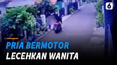 Pria bermotor mendekati korban berpura-pura menanyakan alamat.