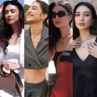 Lihat di sini beberapa potret gaya Mikha Tambayong pakai outfit berbeda pamer body goals di acara BVLGARI.