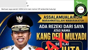 Cek Fakta: Hoaks, Dedi Mulyadi Kasih Bantuan Rp 20 Juta dengan Daftar di Facebook