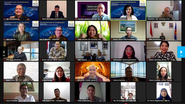 Peluncuran platform digital untuk pengusaha guna meningkatkan diplomasi ekonomi oleh Wamenlu Mahendra Siregar. (Dok: Kemlu RI)