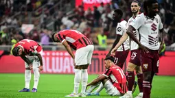 Mengawali laga di Serie A 2024/2025, AC Milan berhasil menahan imbang Torino. (Piero CRUCIATTI/AFP)