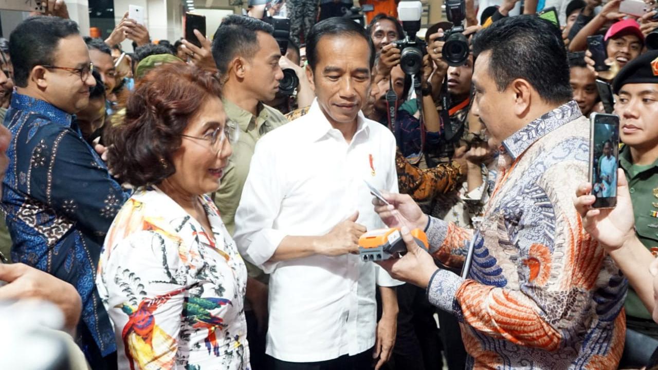 Presiden Joko Widodo meresmikan Pasar Ikan Modern Muara Baru, Jakarta. Dok BNI
