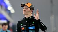 Pembalap asal Australia, Oscar Piastri memenangkan Sprint Race Formula 1 GP Qatar 2025 di Sirkuit Lusail, Sabtu (29/11/2025) malam WIB. (AFP/Andreij Isakovic)