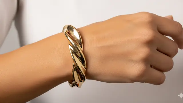 Gelang Emas 20 Gram 24 Karat Model Bangle/AI