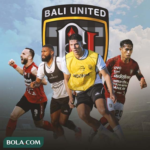 Bali United - Elias Dolah, Sidik Saimima, Ilija Spasojevic, Jefferson de Assis