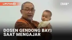 Belakangan viral momen seorang dosen menggendong bayi selama mengajar di sebuah kampus swasta di Yogyakarta. Momen itu mendapat 2 juta lebih penayangan di TikTok dan membuat warganet ikut gemas. Ada alasan mengapa sang bayi dibawa ke kampus.