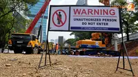 Penebangan Pohon untuk Proyek MRT Dimulai