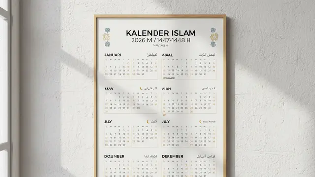 Kalender Islam 2026. AI