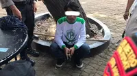 Seorang anggota ormas pun ditangkap karena kedapatan membawa ketapel di sekitar Monas, Jakarta Pusat saat akan demo. (Istimewa)
