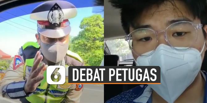 VIDEO: Viral Pemuda Debat Petugas, Tak Dibolehkan Masuk Surabaya