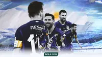 Piala Dunia 2022 - Ilustrasi Lionel Messi Timnas Argentina (Bola.com/Adreanus Titus)